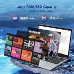 15.6" 2-in-1 Touchscreen Laptop with 16GB RAM