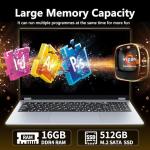 DUNHOO 15.6" Touchscreen Gaming Laptop with Ryzen 3