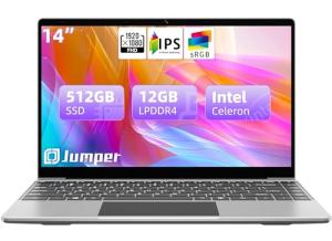 Jumper Laptop 14" FHD, 12GB RAM, 512GB SSD