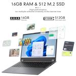 EYY 2-in-1 Touchscreen Laptop with 16GB RAM