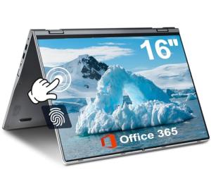 16" 2-in-1 Touchscreen Laptop with Fingerprint Reader