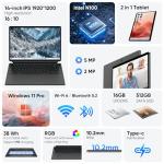 EYY 2-in-1 Laptop/Tablet with Touchscreen, 16GB RAM