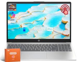HP 15.6" Touchscreen Laptop with AMD Ryzen 7