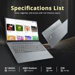 Lenovo IdeaPad Slim 3 Touchscreen Laptop, 16GB RAM