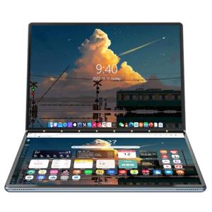 Ruchonin 2-in-1 Dual Screen Touch Laptop - Orange