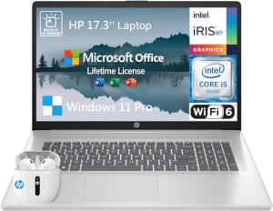 HP 17" FHD Laptop with Intel i5 and 64GB RAM