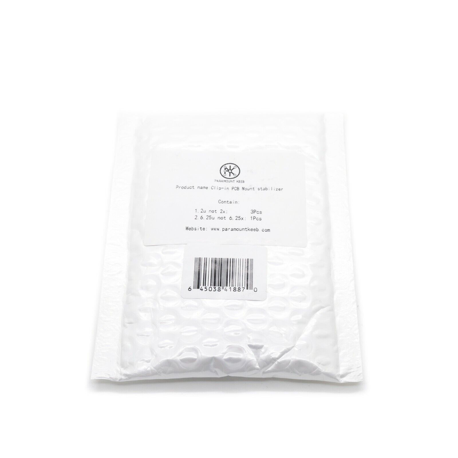 Black Clip-in Stabilizers for Mechanical Keyboards