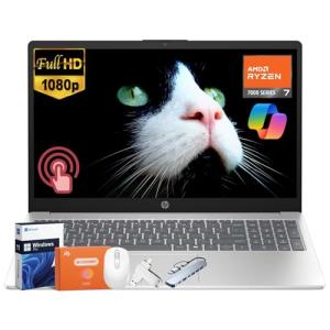 HP 15.6" Touchscreen Laptop with AMD Ryzen 7