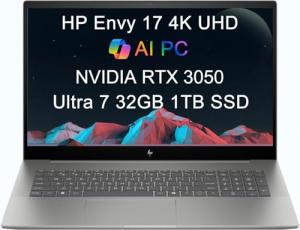 HP Envy 17 4K Laptop with RTX 3050