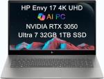 HP Envy 17 4K Laptop with RTX 3050