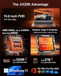 BLUEING 15.6" AMD Laptop with 1080P Display