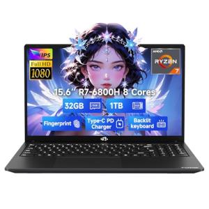 NIMO 15.6" FHD Gaming Laptop, Ryzen 7, 32GB RAM
