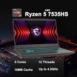 MSI Thin A15 Gaming Laptop - 15.6" FHD