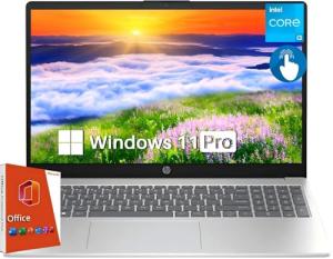 HP 15.6" Touchscreen Laptop for Students & Professionals