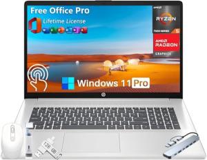 HP 17.3" Touchscreen Laptop with Office 2024