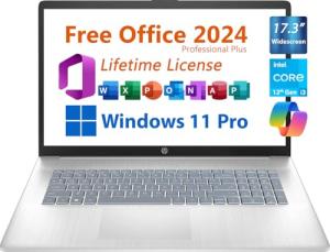 HP 17.3" Business Laptop with Free Office 2024