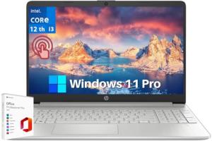 HP 2024 15.6" Touchscreen Laptop with Office License