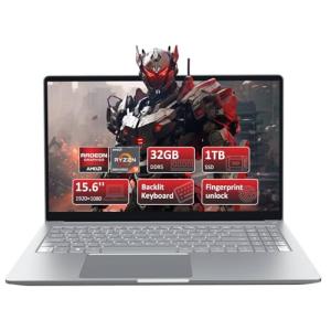 15.6" FHD Gaming Laptop with Ryzen 9 & 32GB RAM
