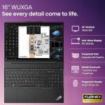 Oemgenuine Lenovo ThinkPad E16 Gen 2, WUXGA 16" Display, Intel Ultra 5-125U, 16GB DDR5 RAM, 1TB NVMe, FP, Backlit KB, WiFi 6E + BT, RJ-45, FHD Webcam, W11P, Business Laptop