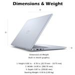 Dell Inspiron 16 Plus Business Laptop, 16 inch 2.5K Display(120Hz), Intel i7-13620H (10 Core), Win 11 pro, Fingerprint Reader, Backlit KB, Wi-Fi 6，for Home & Students (16 GB RAM, 1TB SSD)