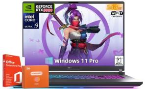ASUS ROG Strix G18 (2025) Gaming Laptop, NVIDIA GeForce RTX5080, Intel Ultra 9 275HX, 18” ROG 2.5K 240Hz, 64 GB DDR5 RAM 8 TB SSD, Wi-Fi 7, Windows 11 Pro,w/Office Lifetime License & Accessories