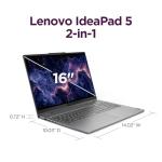 IdeaPad 5 2-in-1-2024 - Professional Laptop - Fingerprint Sensor - 16" WUXGA IPS Display - 16GB Memory - 512GB SSD Storage - AMD Ryzen™ 7 8845HS - Windows 11 Home -Luna Grey