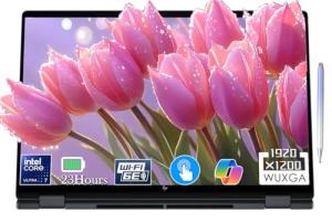 HP Envy 2-in-1 Laptop, OmniBook X Flip 16" FHD+ Touch Copilot+ PC, Intel Core Ultra 7 256V, Intel Arc 140V (8GB), 23H Battery, Win 11, Eclipse Gray, W/Stylus Pen (Win11 Home, 16GB | 1TB SSD)