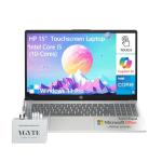 HP 15 Inch Laptop Touchscreen Computer, 15.6" Touch Screen Business Laptop, Windows 11 Pro Lifetime Office | 10-Key Number Pad | 10-core Intel Core i5 • 32GB RAM 1TB SSD