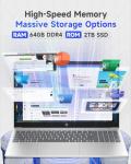 HP 2025 15.6" Touchscreen Business Laptop, AMD Ryzen 7 7730U (8-Core, Beats i7-1355U), 64GB RAM 2TB SSD, Numeric Keyboard, Copilot Key, Wi-Fi 6, Windows 11 Pro, w/Accessories