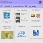 HP 17.3" Touchscreen Chromebook for School and Work