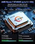 NIMO 17.3" IPS FHD-Gaming-Laptop, AMD Ryzen 7 8745HS 32GB DDR5 RAM 1TB SSD (8C/16T, up to 4.9GHz) Radeon 780M Graphics Business Computer with 100W Type-C Backlit Keyboard, Fingerprint USB-C 4.0