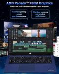 NIMO 17.3" IPS FHD-Gaming-Laptop, AMD Ryzen 7 8745HS 32GB DDR5 RAM 1TB SSD (8C/16T, up to 4.9GHz) Radeon 780M Graphics Business Computer with 100W Type-C Backlit Keyboard, Fingerprint USB-C 4.0