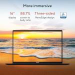 ASUS Vivobook 16 Laptop, Copilot+ PC, 16” WUXGA 60Hz Display, AMD Ryzen AI 5 340 with XDNA NPU, AMD Radeon Graphics, 16GB RAM, 512GB SSD, Quiet Blue, M1607KA-DS54