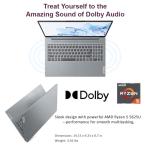 Lenovo IdeaPad Slim 3 Business Laptop, AMD 6-Cores Ryzen 5 5625U (Beats i7-1355U), Premium Backlit Keyboard, 15.6" FHD Low Blue Light Display, 16GB RAM, 2TGB SSD, Wi-Fi 6, Windows 11 Pro, WOWPC USB