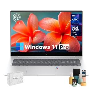 HP Envy 17.3" Touchscreen Laptop, Intel Core Ultra 7 155H CPU(10Core), 16:10 FHD Display, Wi-Fi 7, Backlit KB, Numeric Keypad, Win 11 Pro Computer for Business, Student(64GB DDR5 RAM | 1TB SSD)