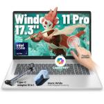 HP 17 inch Touchscreen Business Laptop - Powerful Intel Ultra 7 255U | Built-in NPU (12 Tops) | 64GB DDR5 RAM, 2TB SSD | AI Copilot Key | Backlit KB | Poly Studio | Wins 11 Pro | SXK Accessory Kit