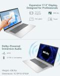 HP 17 inch Touchscreen Business Laptop - Powerful Intel Ultra 7 255U | Built-in NPU (12 Tops) | 64GB DDR5 RAM, 2TB SSD | AI Copilot Key | Backlit KB | Poly Studio | Wins 11 Pro | SXK Accessory Kit