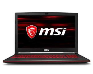 MSI GL63 Gaming Laptop PC 256GB SSD +1TB HDD - 6 Core i7-8750H - 8GB DDR4 RAM - Geforce GTX1050ti - 120hz 15.6" IPS LCD (Black - Red Backlight)
