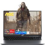 AOC 2025 AMD Laptop, 16.1 inch Laptop Computer with AMD Ryzen 7 7735HS Processor (8C/16T, up to 4.75GHz), 16GB DDR5 512GB NVMe SSD Laptop Computer, 16-inch FHD Display, WiFi 6, Backlit KB, Webcam,HDMI
