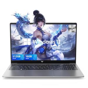 ACEMAGIC Laptop, 15.6" Business Student Laptop Computer, Intel Quad-Core Processor Windows 11 Laptop, 16GB DDR4 512GB SSD, Up to 2TB,180° Open Angle, Metal Shell, WiFi, USB3.2, Type C