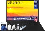 LG gram 17 Touchscreen Laptop Copilot+ PC, 17" WQXGA Display, Intel Ultra 7 Series 2 258V, 32 GB RAM, 4 TB SSD, Intel Arc Graphics, Backlit, Wi-Fi 7, Windows 11 Pro