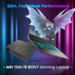 MSI Ultra Thin 15 VR-Ready Gaming Laptop, 15.6" FHD 144Hz, Intel i5-13420H(Beats Ryzen 7 7435HS), NVIDIA GeForce RTX 4060, 32GB RAM, 1TB SSD, Backlit KB, Wi-Fi 6, Bundle with PCO Notebook Fold Cooler