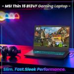 MSI Ultra Thin 15 VR-Ready Gaming Laptop, 15.6" FHD 144Hz, Intel i5-13420H(Beats Ryzen 7 7435HS), NVIDIA GeForce RTX 4060, 32GB RAM, 1TB SSD, Backlit KB, Wi-Fi 6, Bundle with PCO Notebook Fold Cooler