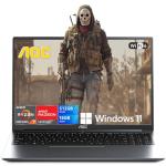 2025 AMD Laptop, 16 inch Laptop Computer with AMD Ryzen 7 7735HS Processor (8C/16T, up to 4.75GHz), 16GB DDR5 512GB NVMe SSD Work Laptop, 16″ FHD Display, Metal casing, WiFi-6, Backlit KB, Webcam,HDMI