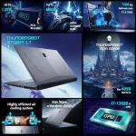 Thunderobot Storm 17 Gaming Laptop, 17.3" FHD 144Hz Display, Core i7-13620H, GeForce RTX 4050, 16GB DDR4 RAM, 512GB SSD, RGB Backlit Keyboard, HDMI, Wi-Fi, Win 11 Home