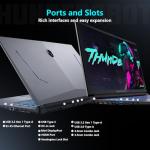 Thunderobot Storm 17 Gaming Laptop, 17.3" FHD 144Hz Display, Core i7-13620H, GeForce RTX 4050, 16GB DDR4 RAM, 512GB SSD, RGB Backlit Keyboard, HDMI, Wi-Fi, Win 11 Home