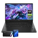 HP OMEN 17.3 RTX 5070 AI Pro Gaming Laptop, 17.3" FHD 144Hz, AMD Ryzen AI 9 365, NVIDIA RTX 5070, 64GB DDR5 RAM, 2TB SSD, RGB Backlit KB, Low Blue Light, Bundle with SL660 512GB Portable SSD