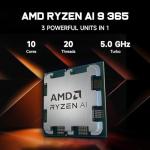 HP OMEN 17.3 RTX 5070 AI Pro Gaming Laptop, 17.3" FHD 144Hz, AMD Ryzen AI 9 365, NVIDIA RTX 5070, 64GB DDR5 RAM, 2TB SSD, RGB Backlit KB, Low Blue Light, Bundle with SL660 512GB Portable SSD