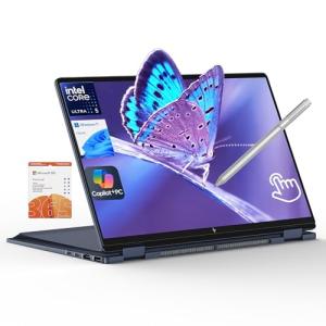 HP Omnibook X Flip 2 in 1 14’’ 2K Touchscreen Laptop, Convertible Laptop 16GB DDR5 RAM 1TB SSD, Intel Core Ultra 5 226V, Intel Arc GPU, Thunderbolt 4, Windows 11, 1 Year Office 365 with Microsoft Pen