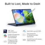 HP Omnibook X Flip 2 in 1 14’’ 2K Touchscreen Laptop, Convertible Laptop 16GB DDR5 RAM 1TB SSD, Intel Core Ultra 5 226V, Intel Arc GPU, Thunderbolt 4, Windows 11, 1 Year Office 365 with Microsoft Pen